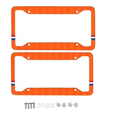 Imagem de Moldura de placa de licença liga de alumínio padrão americano carro comércio exterior americano moldura águia