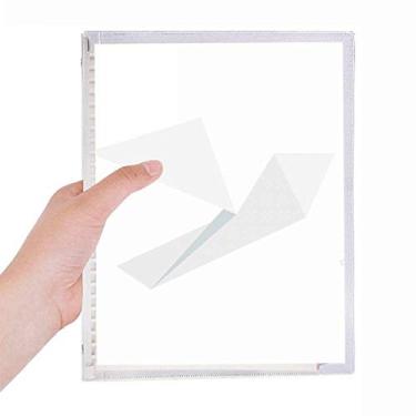 Imagem de Caderno de folhas soltas com estampa de pombo branco abstrato Origami