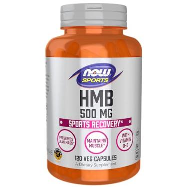 Imagem de Agora, a nutrição esportiva, HMB (β-hidroxi β-metilbutirato) 500 mg, recuperação esportiva*, 120 cápsulas de vegetais