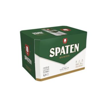 Imagem de Pack Cerveja Spaten, Puro Malte, 350ml, Lata - 12 Unidades
