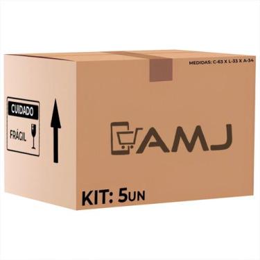 Imagem de Kit Caixas de Papelão Grande Para Mudança Medidas 63x33x34 - AMJ, Kit 