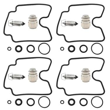 Imagem de Vkinman Kit de reparo de carburador 18-5082, substituição para Suzuki GSX750F Katana 750 1998-2006, substituição para Suzuki GSF1200 Bandit 1200 2001-2006, pacote com 4