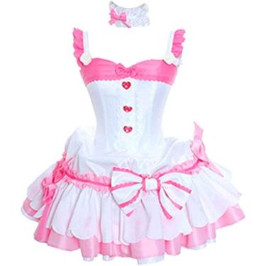 Imagem de Re0 Re Life a Different World from Zero Cosplay Ram Rem Cosplay fantasia vestido de casamento fantasia de Halloween, Fantasias, X-Large
