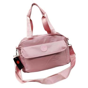 Imagem de Bolsa de Nylon Colorida com Alças Destacáveis - NoBrand, Rosa