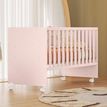 Imagem de Berço Grade Fixa Doce Sonho Reto 95,0cm X 132,4cm X 64,0cm Rosa
