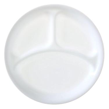 Imagem de Corelle Livingware Winter Frost White Prato de jantar dividido de 26 cm (conjunto com 8)