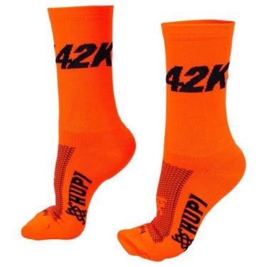 Imagem de Meia para Corrida HUPI 42K Laranja Neon, Alaranjado, UNICO