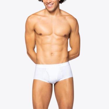 Imagem de Cueca Lupo Slip Canelada Com Abertura 00546-002, Branco, GG