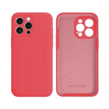 Imagem de Capinha Compativel com iPhone 15 Pro Com Proteção de Câmera em Silicone com Interior Aveludado