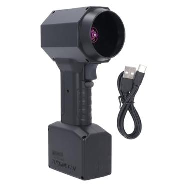 Imagem de Ventilador de ar portátil Espanador de ar elétrico Motor sem escova Ventilador multifuncional a jato seco para teclado Limpeza de câmera de laptop Material ABS Bateria de 8000mAh