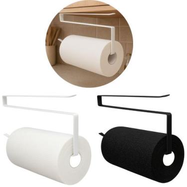 Imagem de 2 Suportes em Metal Para Porta Papel Toalha Resistente - Kehome