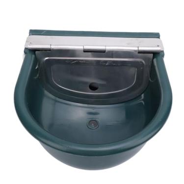 Imagem de SUNGOOYUE Bebedor Automático de Aço Inoxidável para Gado, Cavalo, Cabra, Vaca, Dispensador de água de Longa Duração para Animais de Fazenda (Verde Escuro)