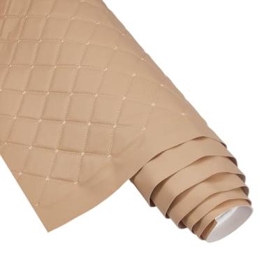Imagem de MAYJOYDIY 2,2 metros de tecido de espuma acolchoada de vinil 150 ~ 150 cm material de estofamento acolchoado de diamante com espuma de couro sintético para sofá, cadeiras, motocicletas, assentos de
