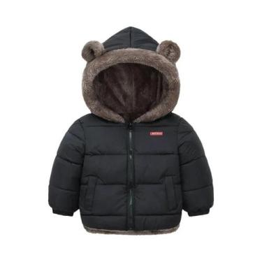 Imagem de Jaquetas De Inverno Para Meninos E Meninas Com Capuz Em Fleece Acolcho