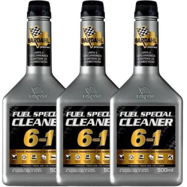 Imagem de Kit 3 Aditivos Bardahl Fuel Special Cleaner 500ml Original 6 em 1 Limp