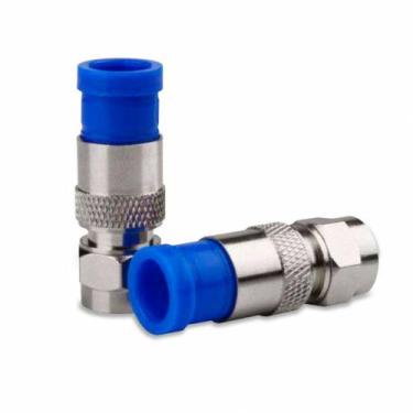 Imagem de Conector RG6 de Compressao Fêmea 05 unidades - 02641 - Exbom