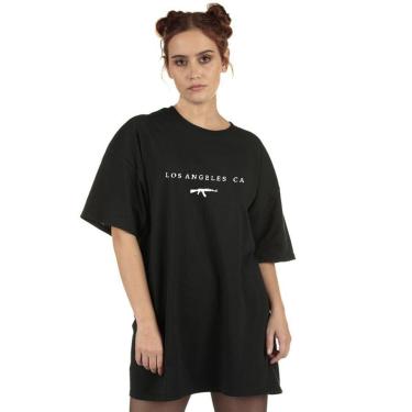 Imagem de Camiseta Skull Clothing Los Angeles CA Feminina-Feminino