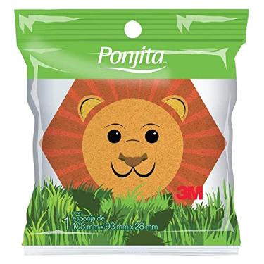 Imagem de PONJITA 3M Esponja de Banho Infantil Animais Sortida 1 Unidade