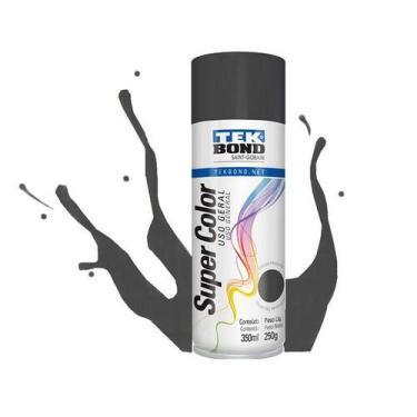 Imagem de Super Color Uso Geral Tinta Spray Grafito 350ml Tekbond - Tek Bond