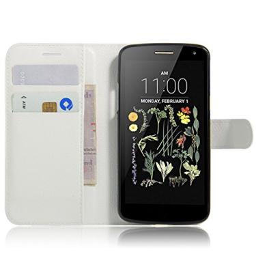 Imagem de Capa para LG K5, capa carteira flip de couro PU premium com compartimento para cartão, suporte e fecho magnético [capa interna de TPU à prova de choque] Compatível com LG K5