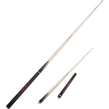 Imagem de Taça de bilhar de duas peças, tacos de bilhar de 133 cm, preto, acessórios de bilhar para varas de bilhar, para jogos e esportes, madeira de cera, bastões para jogadores profissionais de bilhar