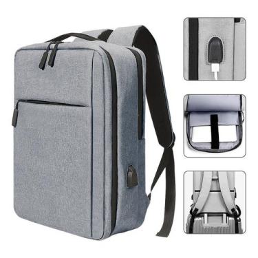 Imagem de Mochila Bolsa Para Notebook 15.6 Polegadas Usb Fone Ouvido - Estocasa,
