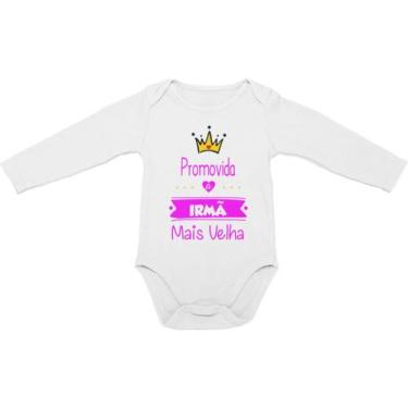 Imagem de Body de frio inverno manga comprida do Bebê Promovida a Irmã Mais Velh