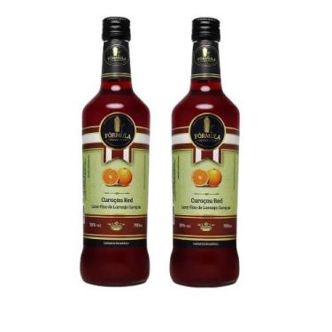 Imagem de Kit 2x Licor Fórmula Curaçau Red 720ml