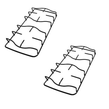 Imagem de Kit grelha trempe para fogão esmaltec topazio 4 bocas