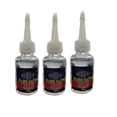 Imagem de Kit 3 Fluxo de Solda União de Alumínios Alutin - BRASWELD