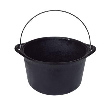 Imagem de Panela Ferro Fundido Caldeirão Antigo Sem Tampa N° 20 3L