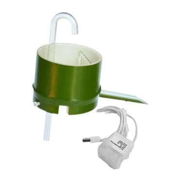 Imagem de IEUDNS Filtro de água para aquário, estilo japonês, para circulação de oxigenação criativa em formato de bambu de 3-8 mm, silencioso, montado na parede, com Bomba Usb