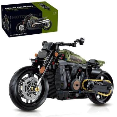 Imagem de Motocicleta Road Racer Blocos De Construção Técnicos Modelo Tijolos Br