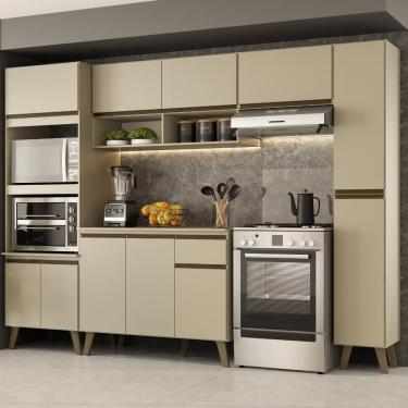 Imagem de Armário de Cozinha Completa Atlanta Plus Amêndoa