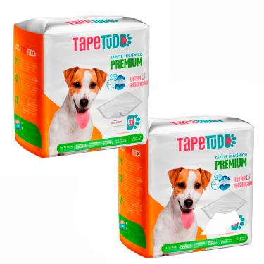 Imagem de Kit 2un. Tapete Higiênico Tapetudo Para Cães 80x60cm 7 Unidades