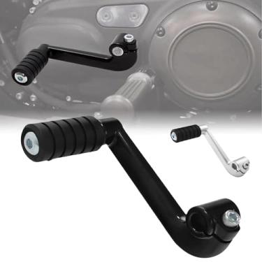 Imagem de TDZ 1 peça alavanca de câmbio preta + pino de câmbio para Harley '04-'22 Sportster XL 1200 883 com controles médios, substitui OEM # 34660-04A