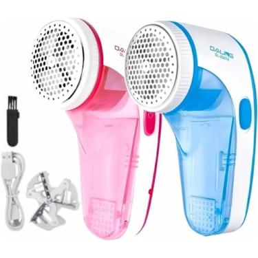 Imagem de Papa Bolinha Elétrico Recarregável 110/220V Remove Pelos e Bolinhas de Roupas com Eficiência – Compacto e Potente