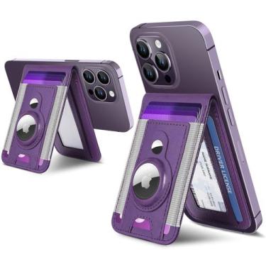 Imagem de Carteira ExtreLife 3 em 1 Magsafe com suporte AirTag para iPhone