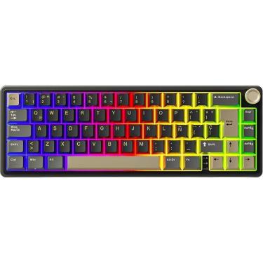 Imagem de Teclado Royal Kludge R65 65% RGB Switch Chartreuse Espanhol