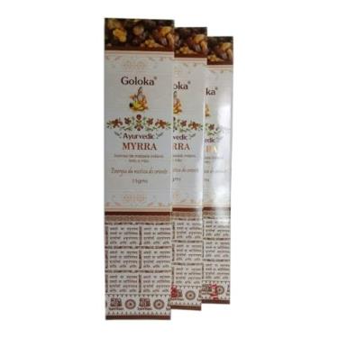 Imagem de Incenso Goloka Ayurvedic Massala Myrra Mirra 3un.15g