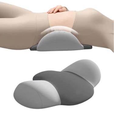 Imagem de Xiamenzcx Presente para esposa: Almofada de apoio lombar de luxo para cama Design ergonômico de contorno para alívio da dor lombar, perfeita para dorminhocos laterais e costas, almofada de alinhamento