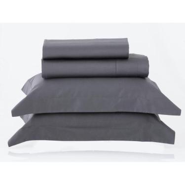 Imagem de Jogo De Cama 300 Fios Queen - 100%Algodão Egípcio Acetinado