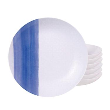 Imagem de Jogo De Pratos Fundo 22Cm Kit 6Pcs Porcelana Soho Tramontina