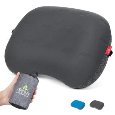 Imagem de Almofada de acampamento Hikenture Ultralight inflável portátil cinza