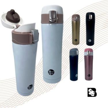 Imagem de Garrafa Térmica Inox com Tampa e Trava 500ml Antivazamento Água Gelada