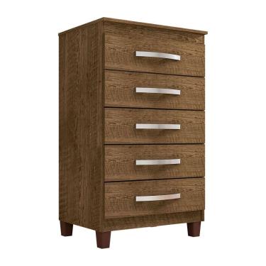 Imagem de Cômoda Para Quarto 5 Gavetas Monique Malbec - Pallazio
