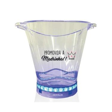 Imagem de Balde De Gelo Com Led Personalizado Para Madrinha - Krystalon