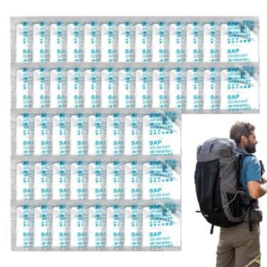 Imagem de Pacote com 50 coagulantes de vaso sanitário, gel de vaso sanitário para acampamento, pó absorvente de urina, pacotes de gel de banheiro portáteis para atividades ao ar livre, suprimentos de