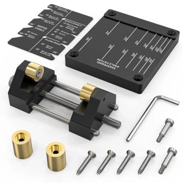 Imagem de HiSnug Sistema de guia de afiação de cinzel kit de afiação para cinzéis e planos de marcenaria, gabarito de afiação de cinzel com ângulo ajustável e medidor de ângulo, preto