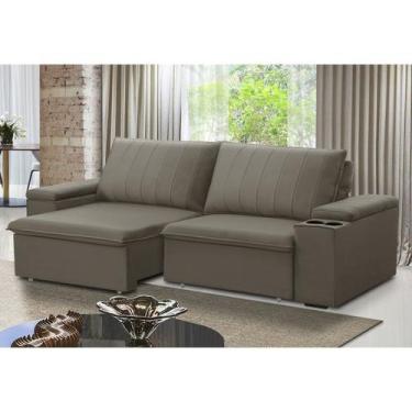 Imagem de Sofá Retrátil e Reclinável 3 Lugares 225cm com Porta Copos Ballarat - 